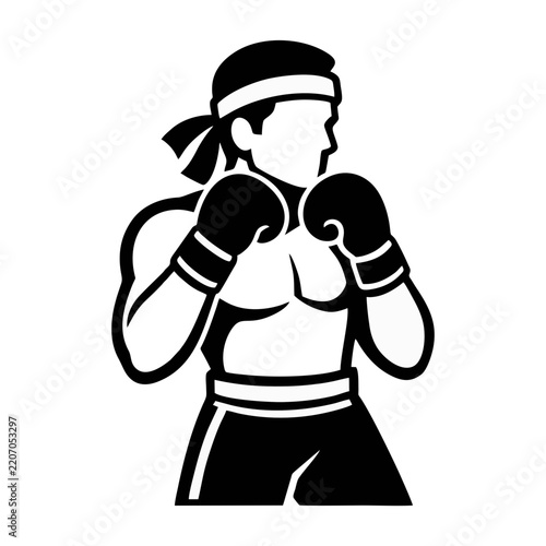 A logo mascot of martial art vector illustrator 