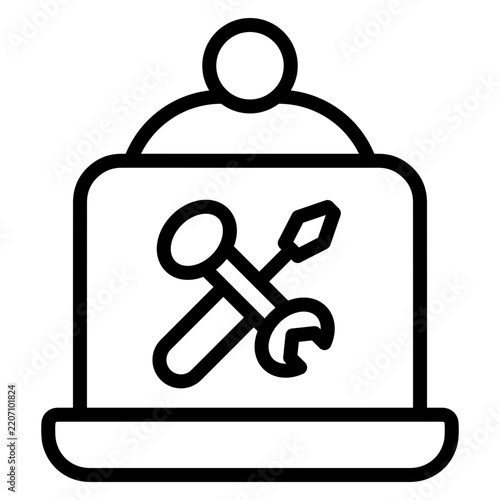 Complete IT Support Icon Set – Technical Service Vector Collection
