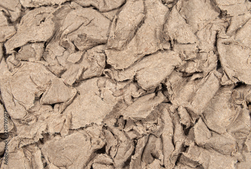 Pieces of kraft paper texture close up