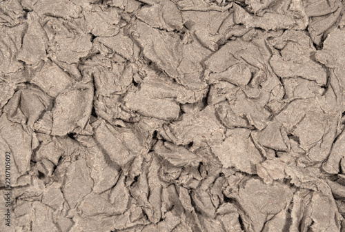 Scraps of brown kraft paper texture