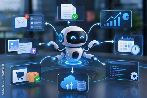 Agentic AI autonomous artificial intelligence agents executing multiple workflows independently to achieve defined goals autonomous agents workflow orchestration multi task automation