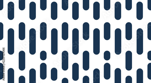 Seamless background pattern featuring dark blue vertical rounded capsules arranged in a repeating geometric grid