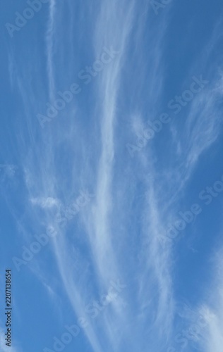 Beautiful blue sky with white clouds, wallpaper