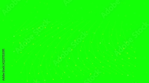 Golden glitter sparkle pendulum wave harmonic matrix on a chroma key green screen background for video editing