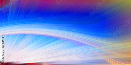 Vibrant blue abstract light streaks motion blur background for dynamic energy projects.