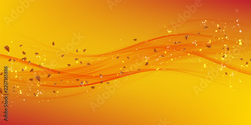 Abstract Orange Gradient Background with Flowing Wave Lines, Vibrant Golden Orange Fluid Wave Background Design, Smooth Dynamic Orange Flowing Lines Abstract Background
