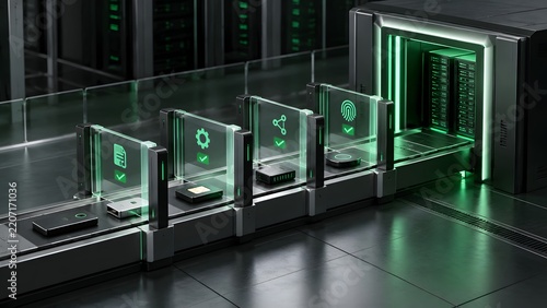 Cybersecurity access control checkpoints leading to secure servers