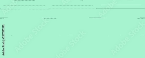 Abstract Digital Glitch Effect Pattern with Horizontal Lines on Pastel Green Background
