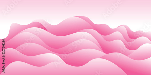 Abstract Pink Gradient Wavy Background