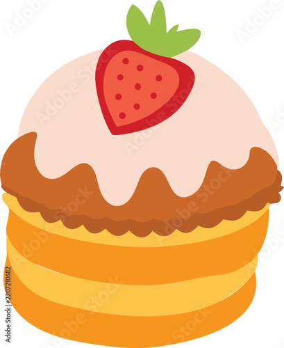 Vector illustration of luxury Cake