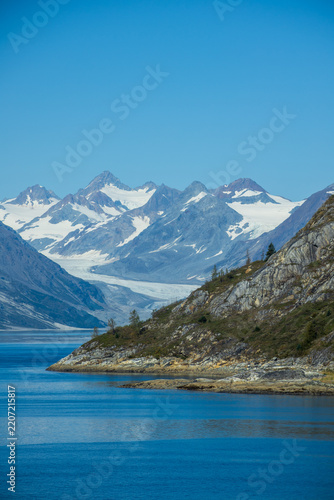 Glacier Bay National Park in Alaska on Sunny Day