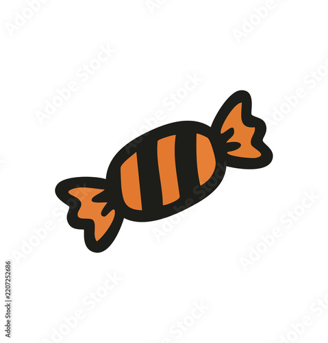 vector illustration of cartoon candy