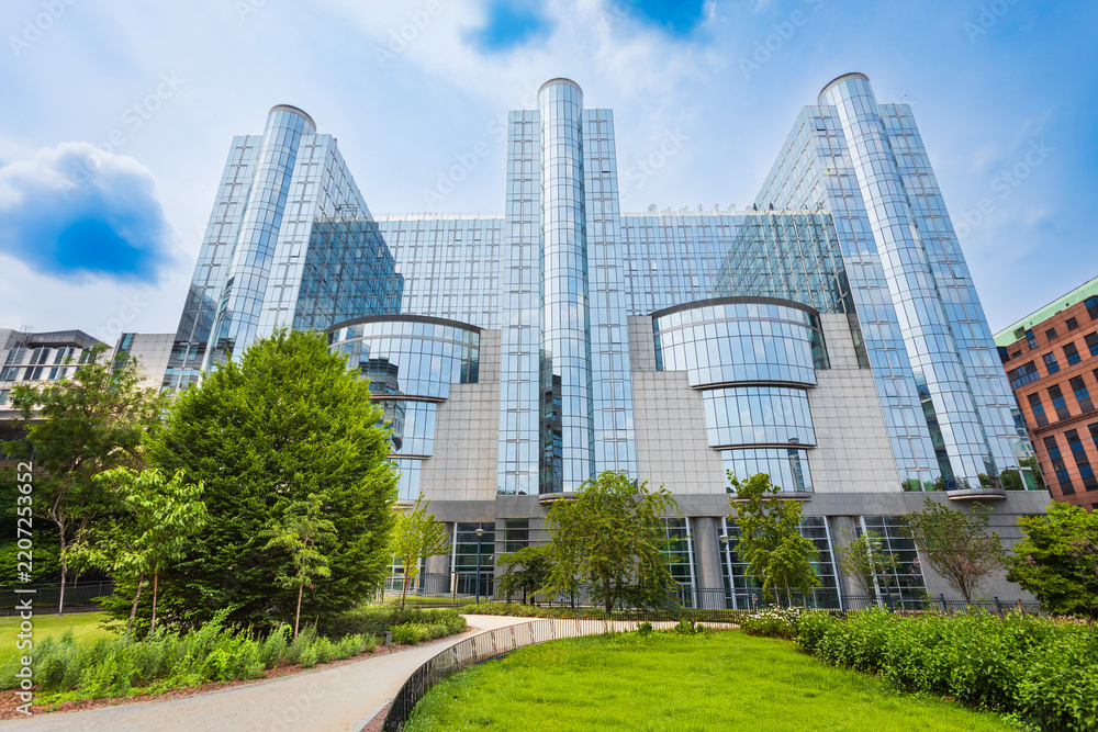 Obraz premium European Parliament building in Brussels city, Belgium