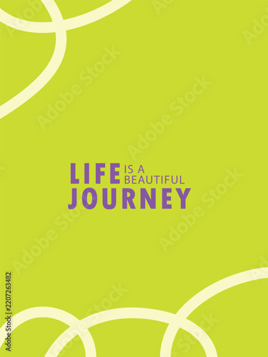 A bright modern typography poster featuring the quote 