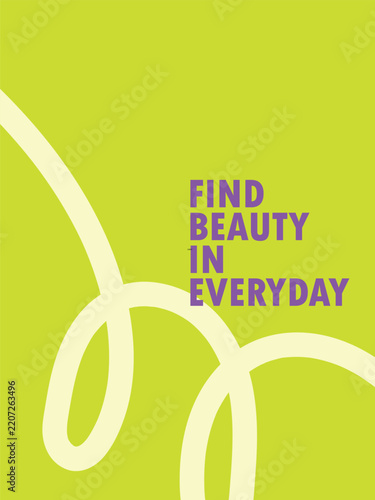 A stylish motivational vector poster displaying the quote 