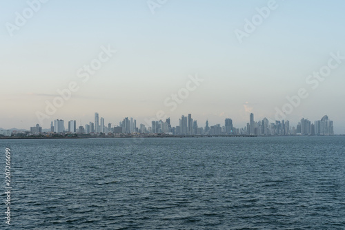 Panama skyline at sunset