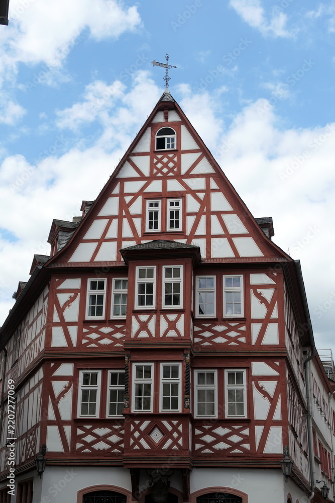 Obraz premium Haus in der Augustinerstrasse in Mainz
