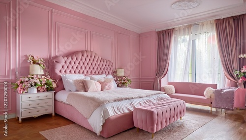 pink bedroom bridal suite