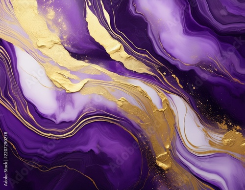 purple and gold abstract background with a marble texture
