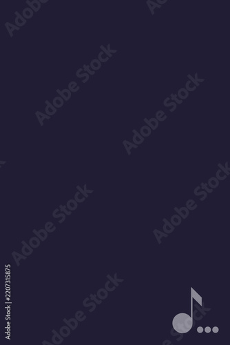 Dark Minimalist Musical Note Background