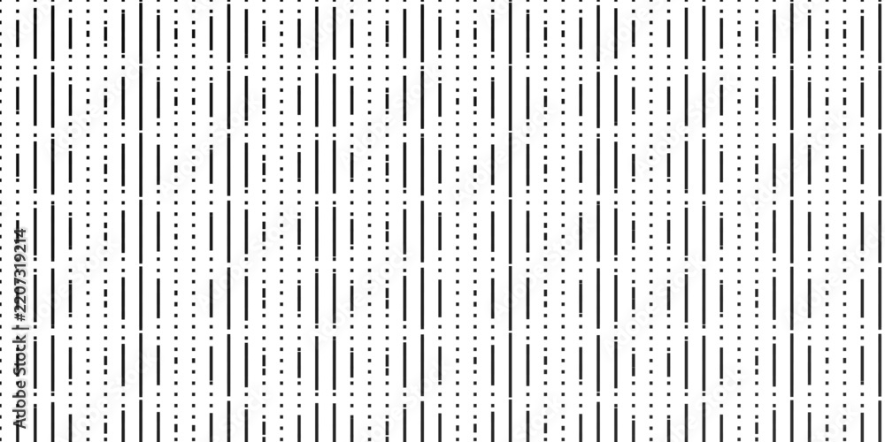 Minimalist vertical dashed line and dot matrix pattern on white ...