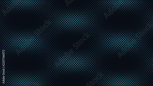 Blue halftone dot pattern background, abstract digital geometric texture, dark cyan tech gradient wallpaper, modern carbon fiber vector