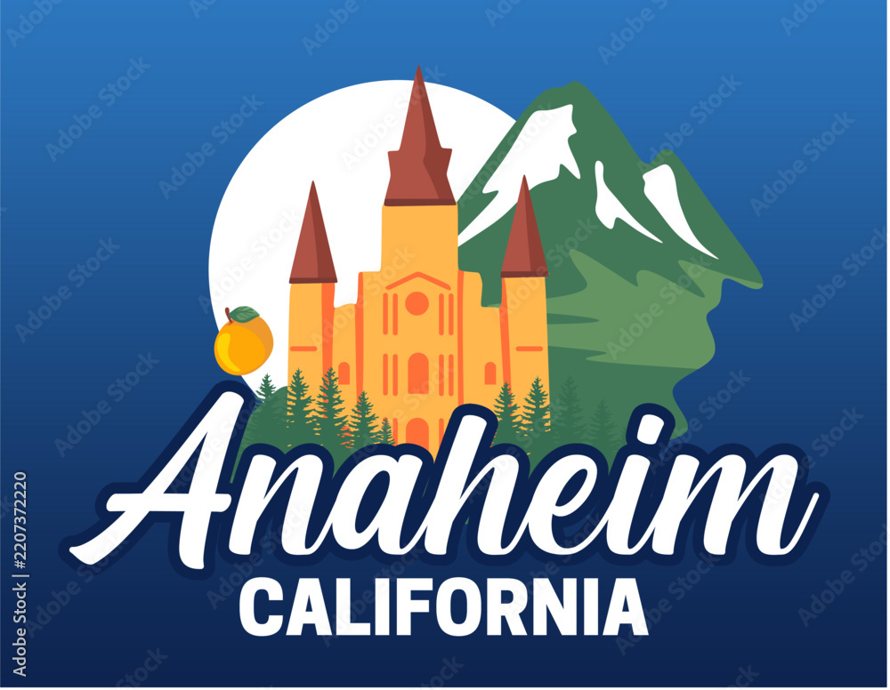 Obraz premium beautiful views of the sky and nature in anaheim california