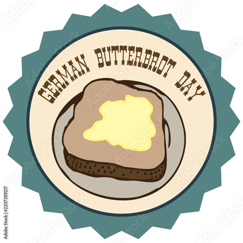 German Butterbrot Day sticker