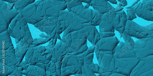 Abstract textured surface with deep teal and bright cyan, resembling cracked earth or ice