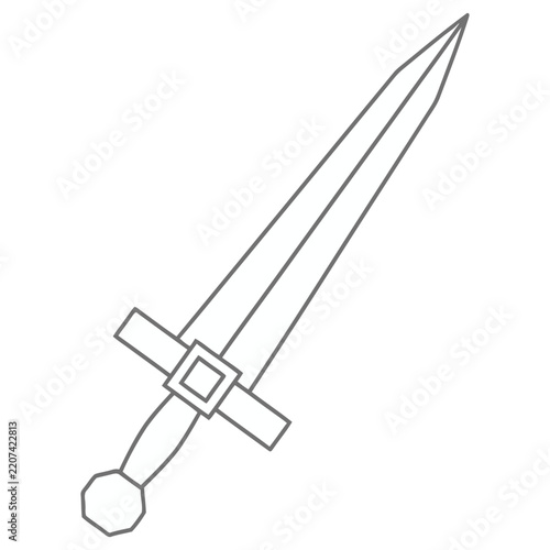 Outline of a sword