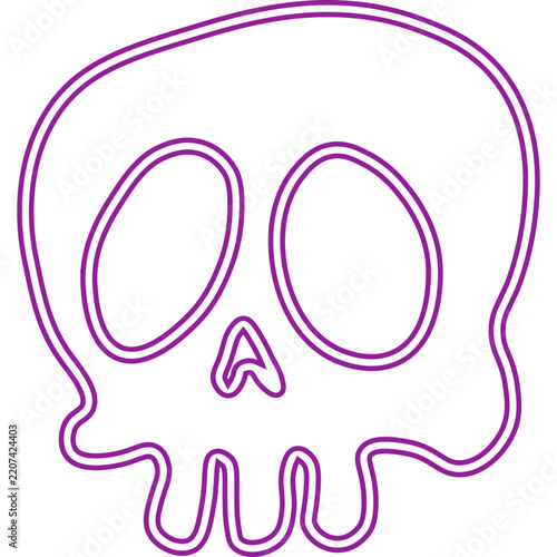 Halloween Skull Neon
