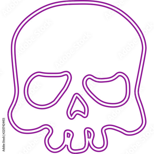 Halloween Skull Neon