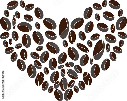 abstract seamless new love shape art design  .