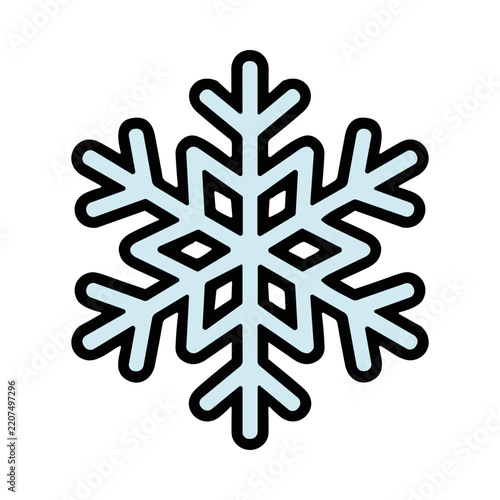 Delicate Snowflakes Gently Falling on a Serene Winter Landscape