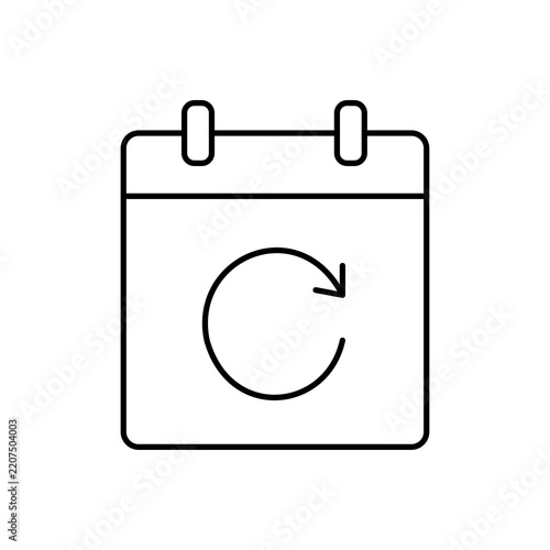 Calendar Schedule With Refresh Sync Arrow
