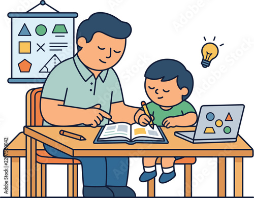 Teacher and Student Icons Set – Education, Classroom, Teaching and Learning Symbols