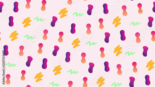 Abstract pattern with colorful shapes and lines
