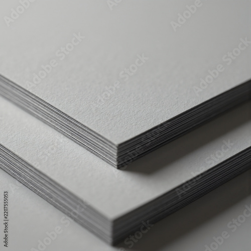 three white business cards with black and white stripes