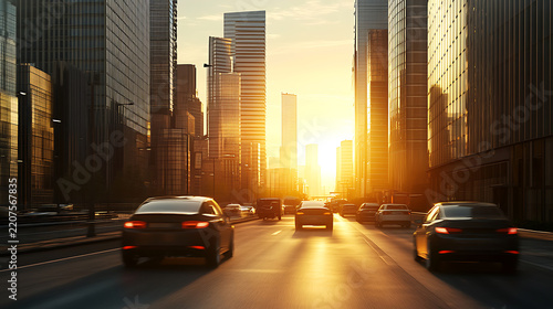 Modern Cityscape & Urban Skyline Images for Adobe Stock: High-Resolution Skyscrapers, Sunset Reflections, Car Light Trails, Wet Roads and Business District Landscapes