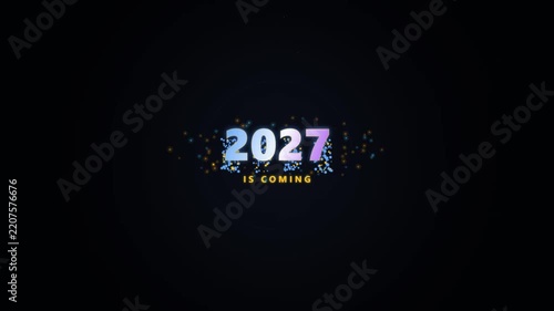 2027 Is Coming Animated New Year Countdown Text