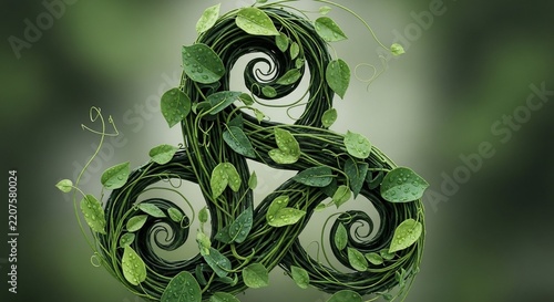 Verdant Embrace: Nature's Infinite Swirl