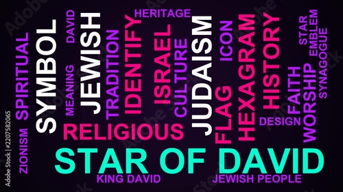 Star Of David Word Cloud