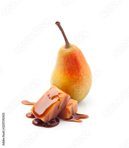 Pear fruit and caramel