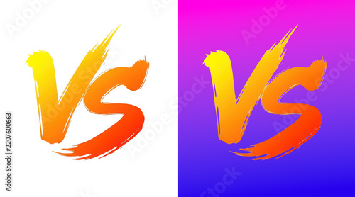 Dynamic abstract competition comparison graphic design