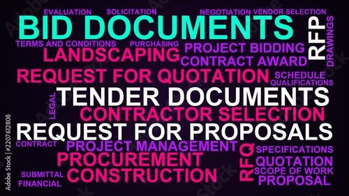 Bid Documents Word Cloud
