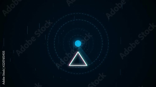 Radar Scanner With Warning Triangle Alert Icon