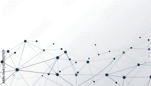 lucid origin Modern technology inspired business background with interconnected nodes thin. 