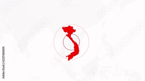 Asia_Vietnam_map_with_title_and_locator Video Footage Animated Motion for professional design projects presentations digital media and commercial visu