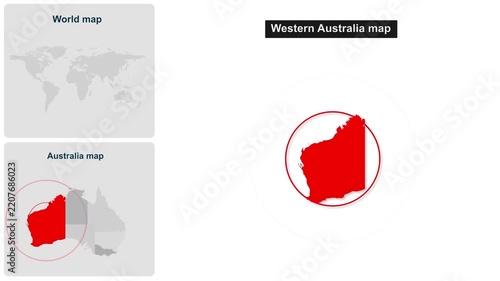 Australia_Western_map_with_locator_inset Video Footage Animated Motion for professional design projects presentations digital media and commercial vis