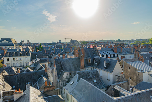 Tours city in centre of France and loire river